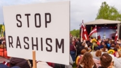 Протесты против российского вторжения в Украину в Латвии в 2022 году