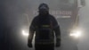 Ukraine -- Rescue workers at the site of Russian strike, Kyiv, 7Apr2025